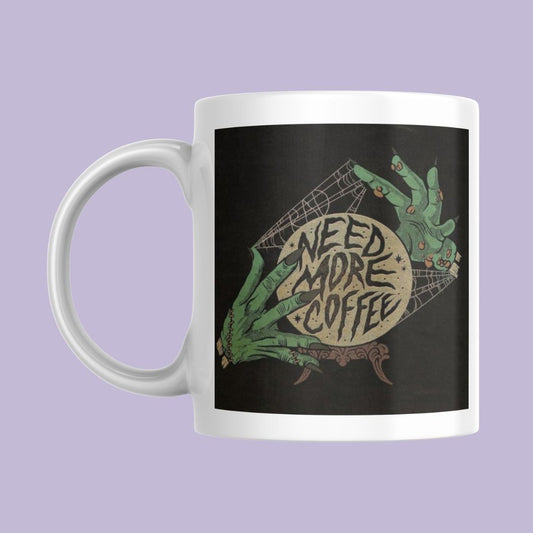 Taza de zombie "Need more coffee"